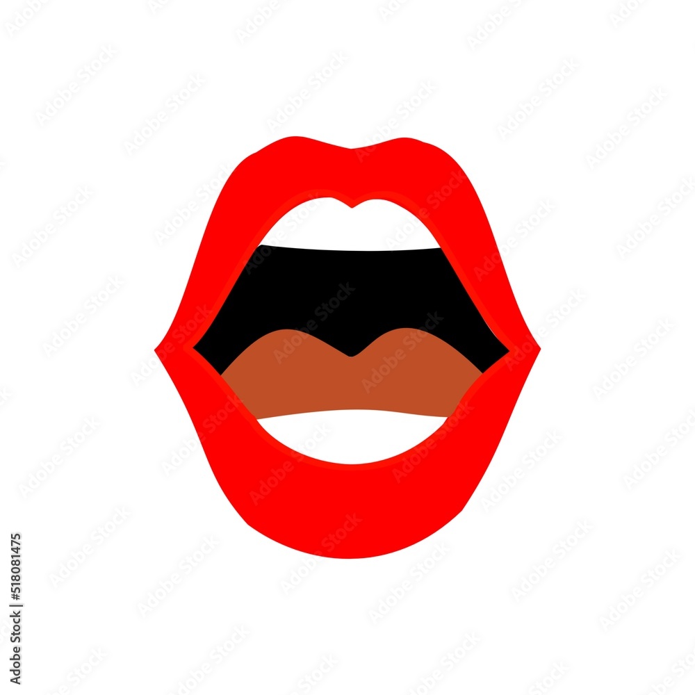 illustration of lips illustration of lips
