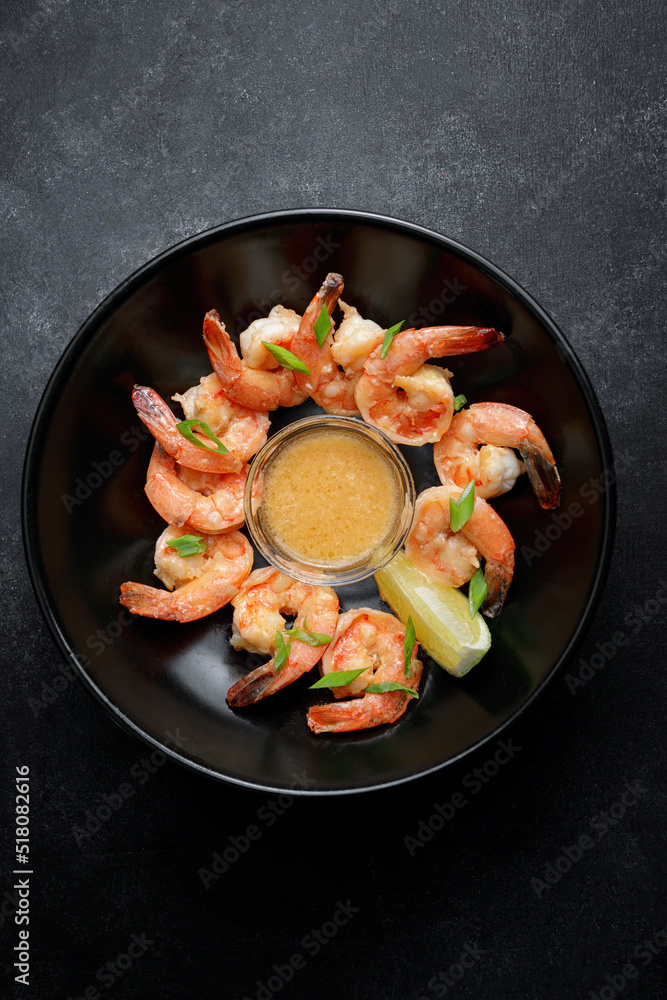 Batter fried crispy shrimp appetizer, selective focus Batter fried crispy shrimp appetizer, selective focus