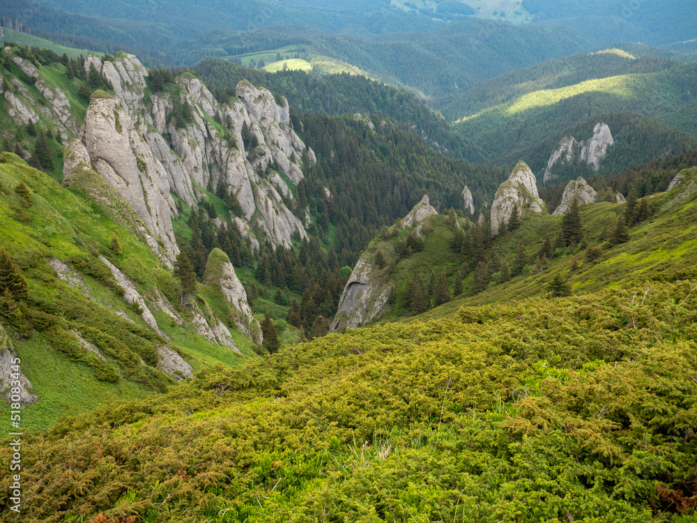 Naklejka premium beautiful mountain landscape in Ciucas Mountains, Romania