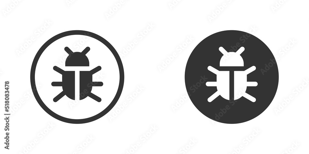 Obraz premium Beetle icon. Bug sign. Vector illustration.