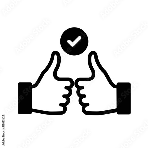 Black solid icon for Complete icon