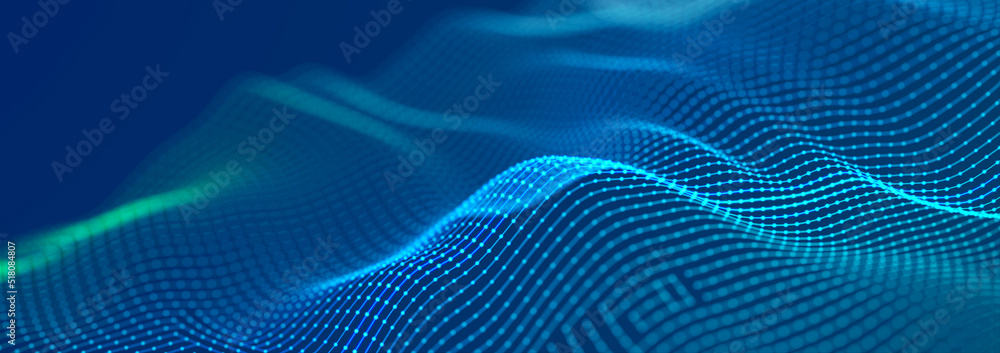 Digital landscape with dots and lines. Cyberspace grid. Background concept for your design. 3d Digital landscape with dots and lines. Cyberspace grid. Background concept for your design. 3d