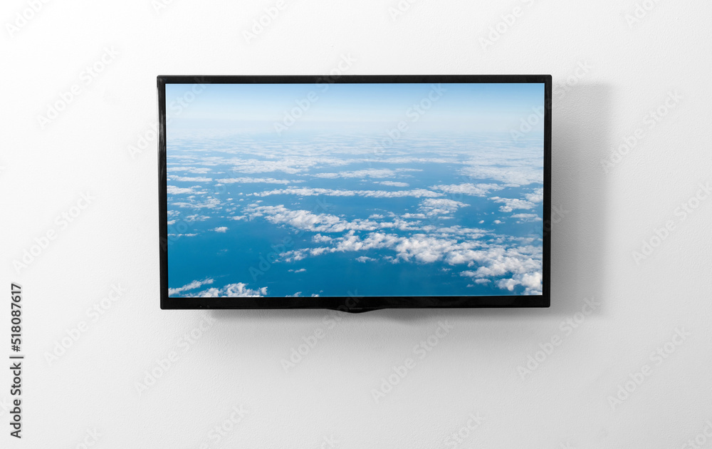 Fototapeta premium TV monitor on the wall