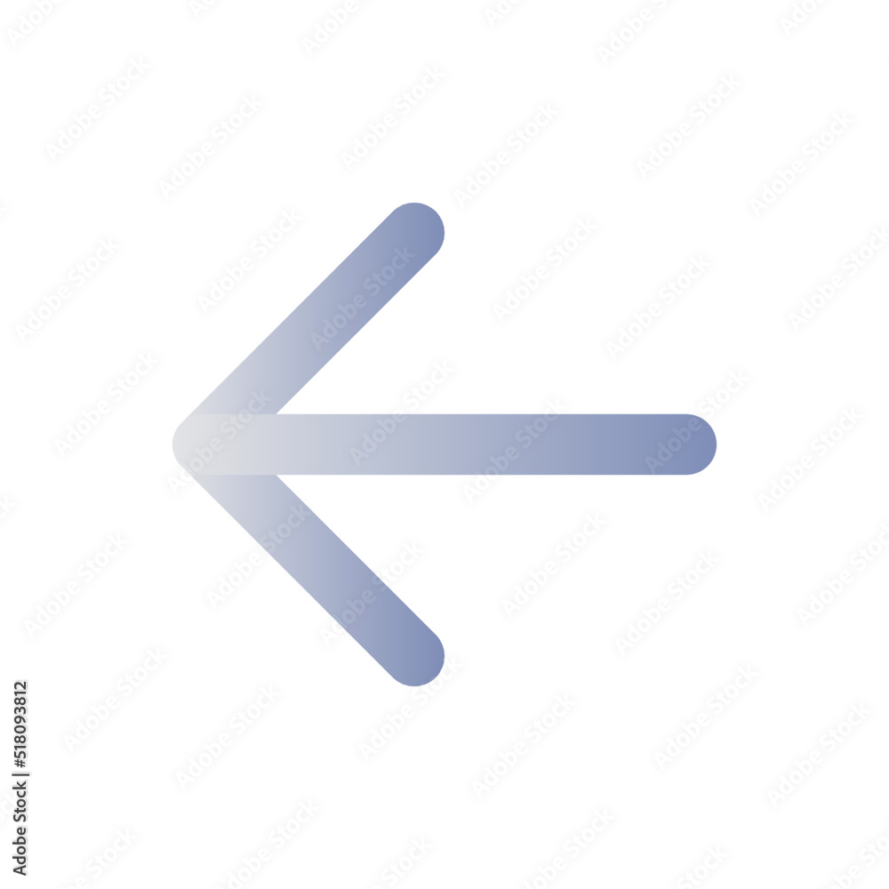 Leftwards arrow flat gradient color ui icon. Pressing left. Setting menu. Selection mode. Simple filled pictogram. GUI, UX design for mobile application. Vector isolated RGB illustration Leftwards arrow flat gradient color ui icon. Pressing left. Setting menu. Selection mode. Simple filled pictogram. GUI, UX design for mobile application. Vector isolated RGB illustration