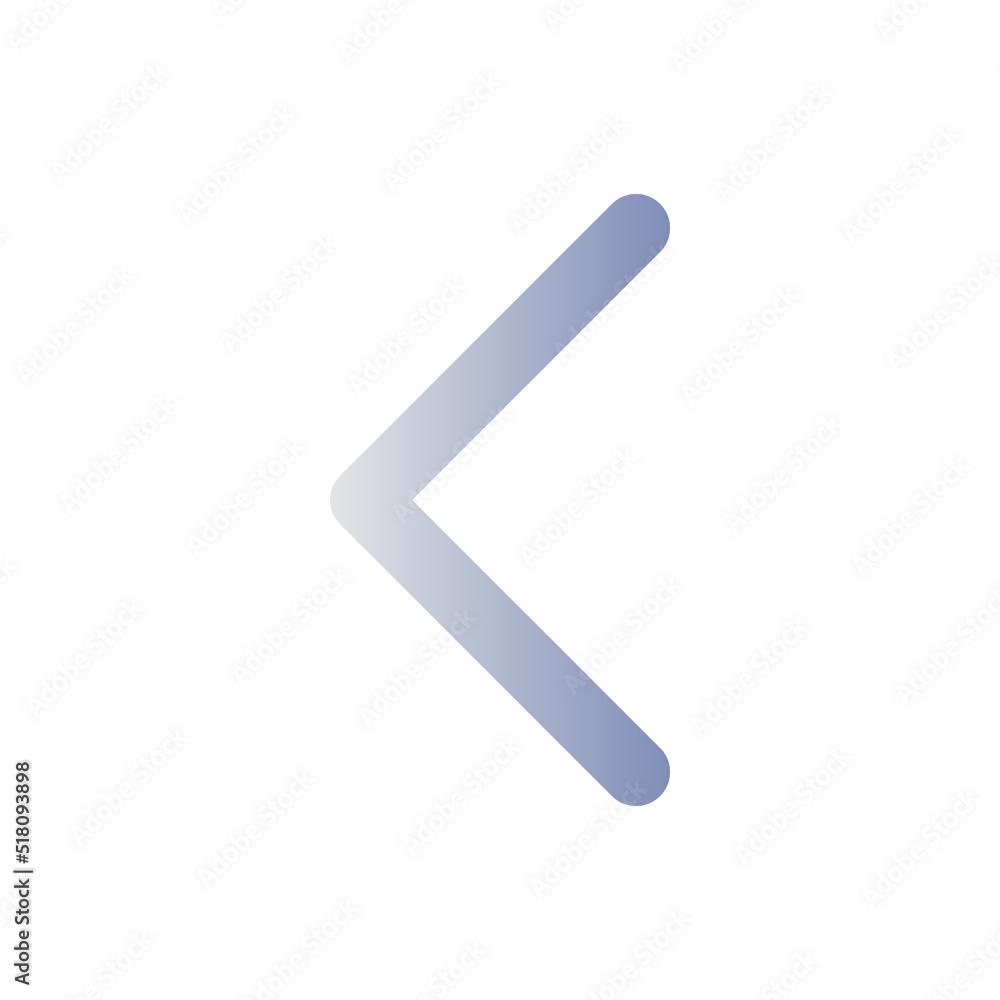 Left arrow flat gradient color ui icon. Navigation direction. Pointing sign. Mathematics symbol. Simple filled pictogram. GUI, UX design for mobile application. Vector isolated RGB illustration Left arrow flat gradient color ui icon. Navigation direction. Pointing sign. Mathematics symbol. Simple filled pictogram. GUI, UX design for mobile application. Vector isolated RGB illustration