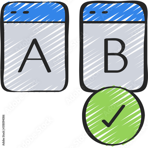 A B Testing Icon