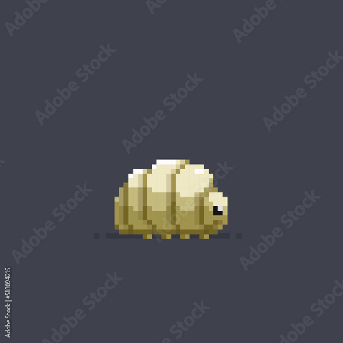 larva in pixel art style