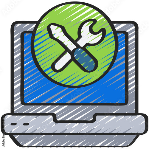Laptop Configuration Icon