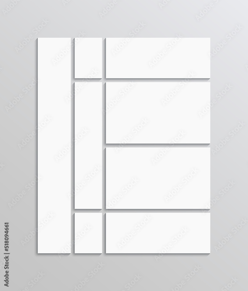 Portfolio images collage template. Mosaic pictures frame. Moodboard photo grid. Album brandboard. Mood board layout. Gallery banner. Abstract forms. Retro background. Vector illustration Portfolio images collage template. Mosaic pictures frame. Moodboard photo grid. Album brandboard. Mood board layout. Gallery banner. Abstract forms. Retro background. Vector illustration