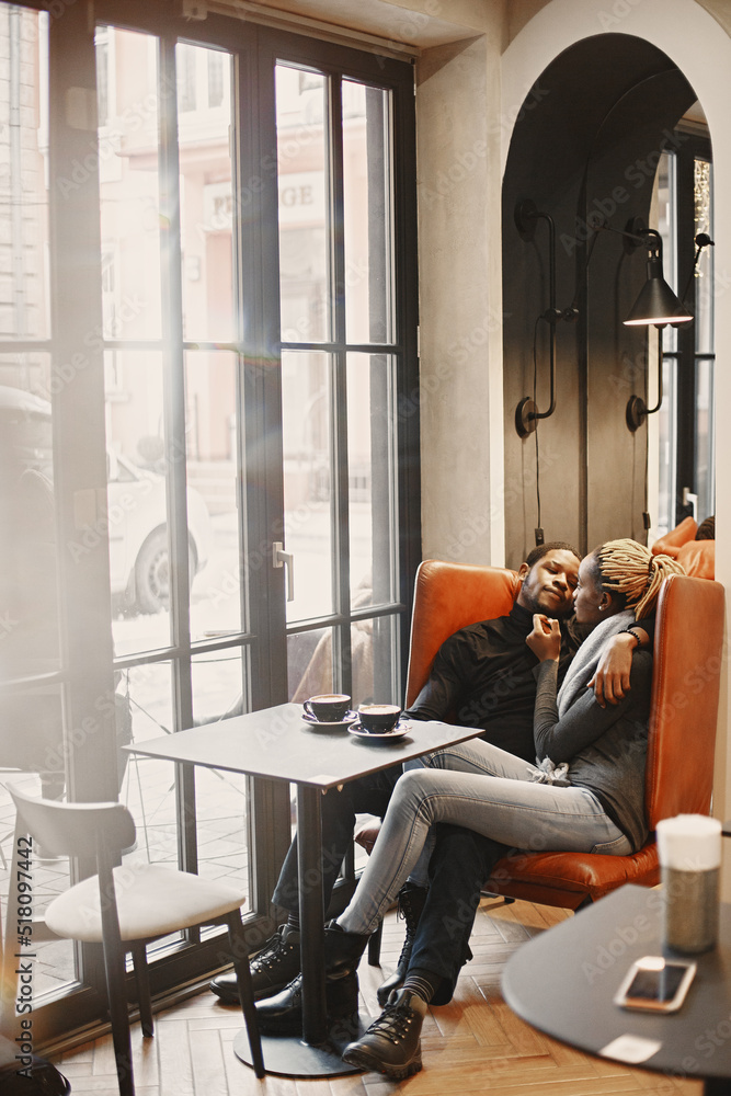 Portrait of young beautiful african couple in love Portrait of young beautiful african couple in love