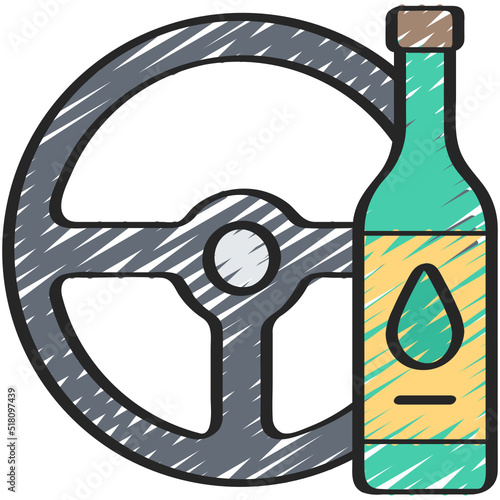 Drink Driving Icon