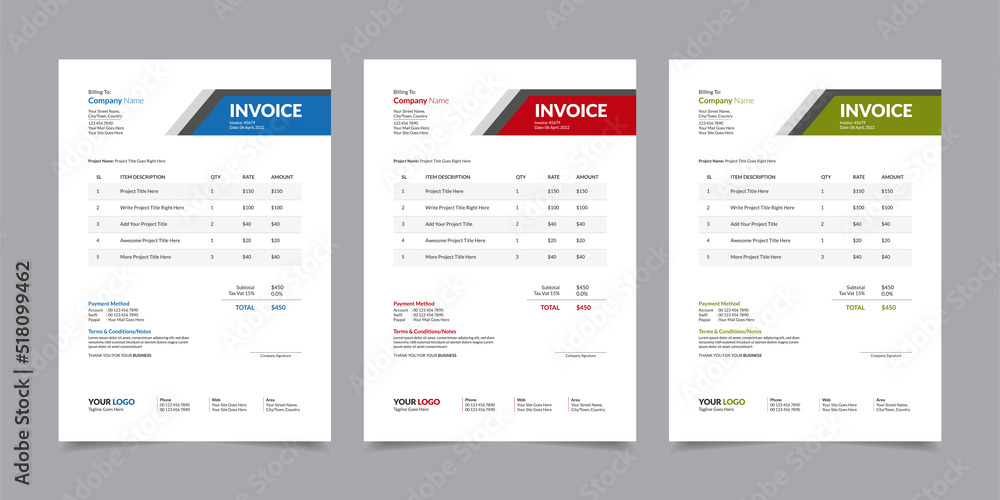 Modern Corporate Business Style Invoice Design Template Vector Illustration Print Ready Layout, Bill Form Business Invoice Accounting, Professional Payment Agreement Template Stationery Design Modern Corporate Business Style Invoice Design Template Vector Illustration Print Ready Layout, Bill Form Business Invoice Accounting, Professional Payment Agreement Template Stationery Design