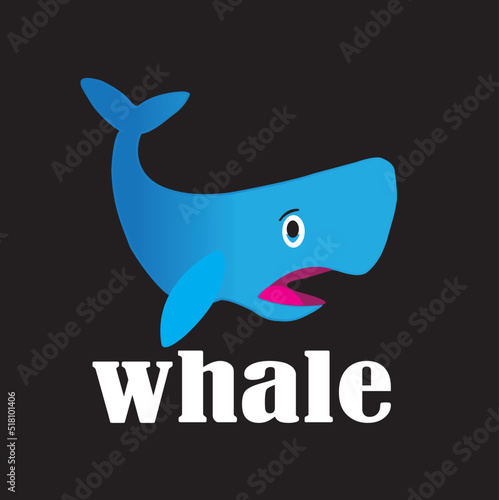 blue shark illustration