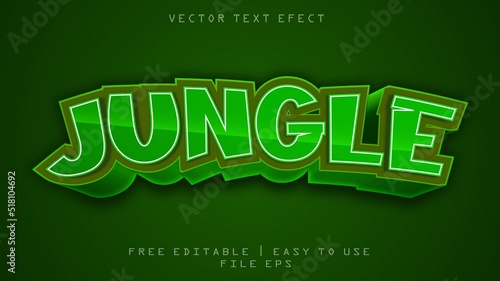 JUNGLE TEXT EFECT FULL EDITABLE