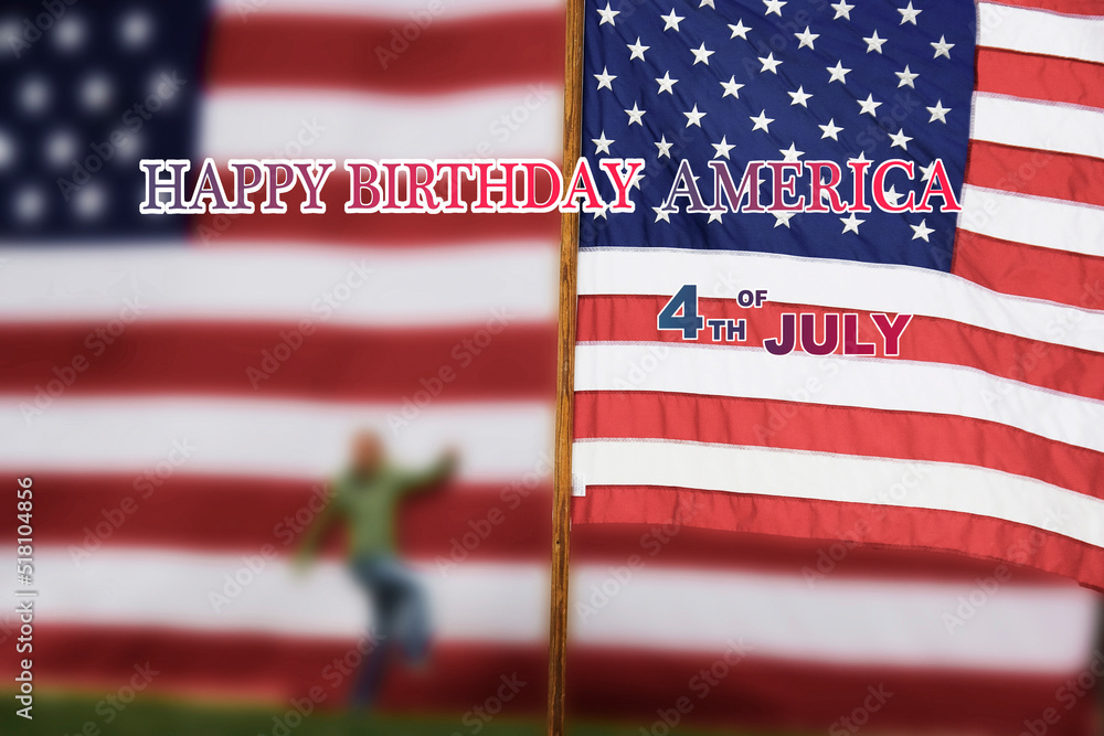 Happy 4th of July, Birthday of America Stock Photo | Adobe Stock