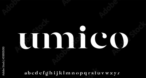 umico. the luxury and elegant font glamour style	
