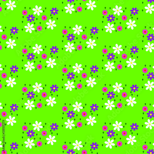 seamless pattern with flowers