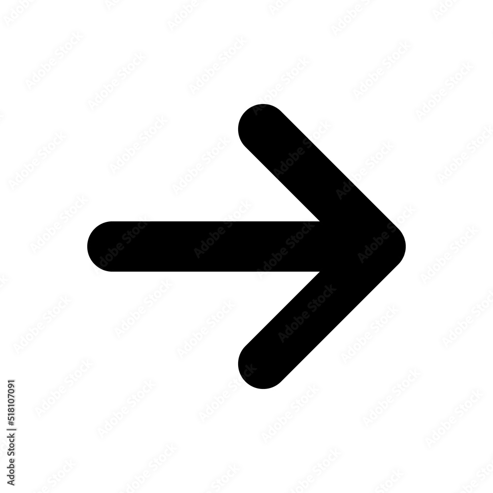Rightwards arrow black glyph ui icon. Pressing right. Setting menu. Navigation. User interface design. Silhouette symbol on white space. Solid pictogram for web, mobile. Isolated vector illustration Rightwards arrow black glyph ui icon. Pressing right. Setting menu. Navigation. User interface design. Silhouette symbol on white space. Solid pictogram for web, mobile. Isolated vector illustration