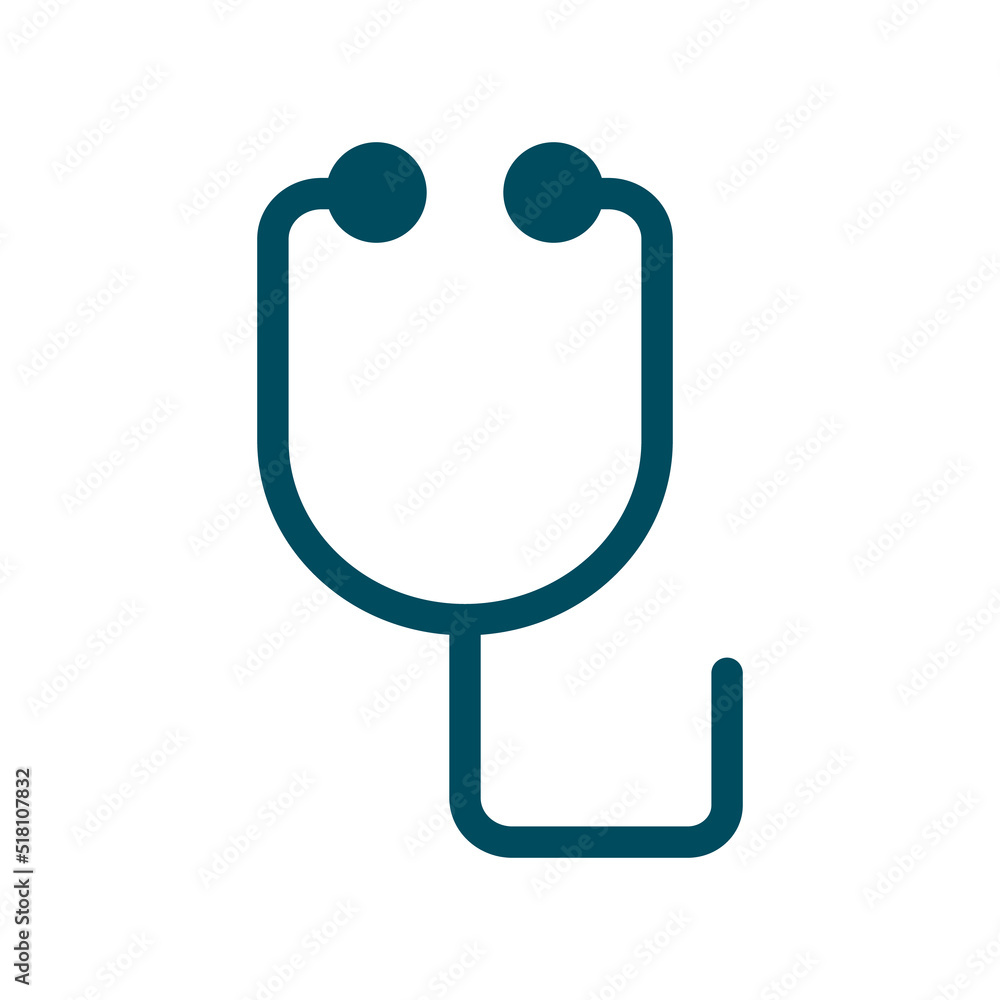 Stethoscope symbol. Hospital tool. Vector. Stethoscope symbol. Hospital tool. Vector.