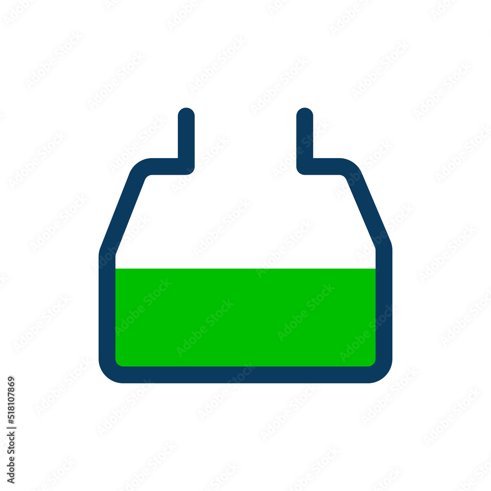 Liquid icon for science experiment. Vector. Liquid icon for science experiment. Vector.