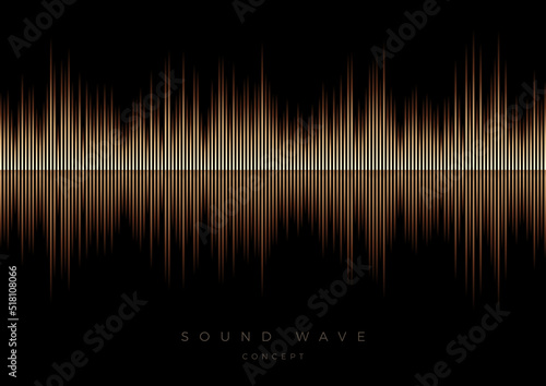 Abstract sound wave equalizer. Frequency audio waveform concept. Voice graph signal. Vector illustration.