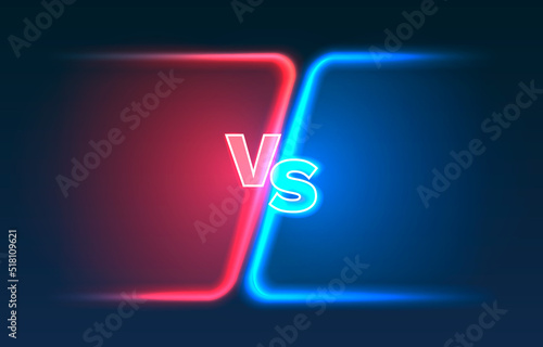 Versus game cover, banner sport vs, team concept. Vector illustration 