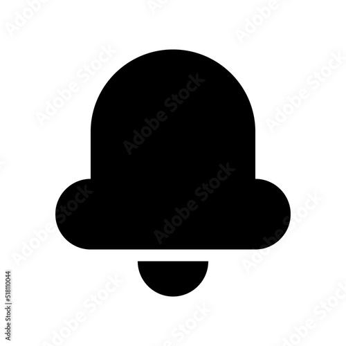 Notifications black glyph ui icon. Adjust ringer volume. Alarm clock. Ring mode. User interface design. Silhouette symbol on white space. Solid pictogram for web, mobile. Isolated vector illustration