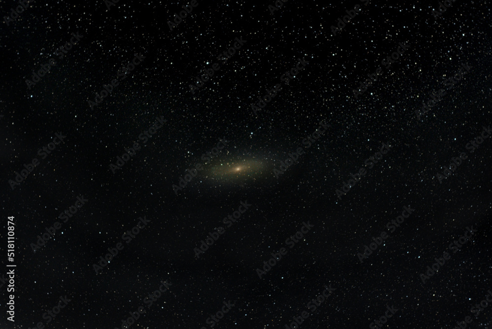 Andromeda galaxy photo from a dslr
