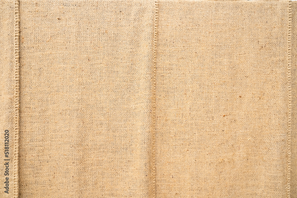 Fototapeta premium Texture of burlap, Sackcloth canvas woven texture pattern background.