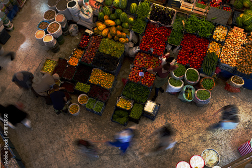 fruit and vegetable market. bazaar