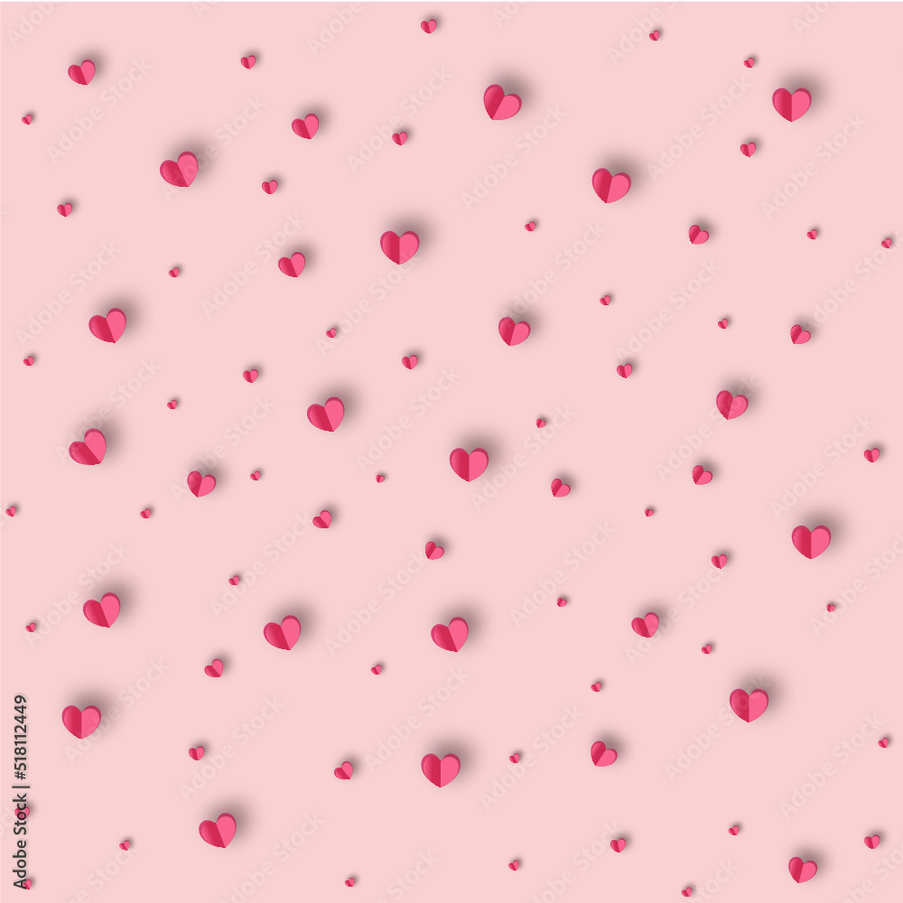 Heart pattern for packaging, clothing, bedding Heart pattern for packaging, clothing, bedding