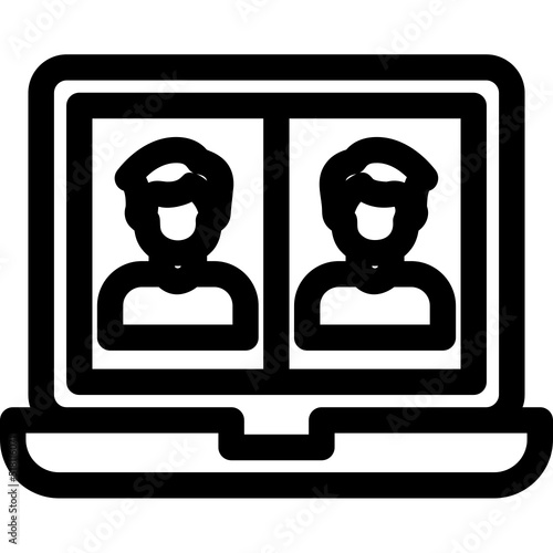Videocall Discussion Icon