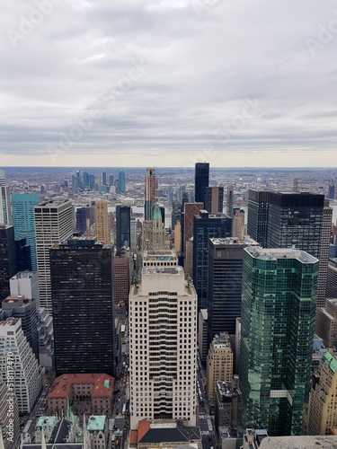Manhattan skyline view from the top, new york city, usa. View from the rooftop of the Rockefeller center © Anna Ivanovska