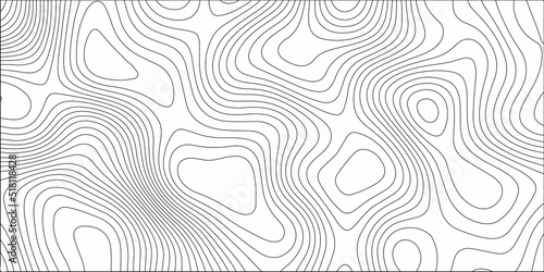 Retro topographic map. Geographic contour map. Abstract outline grid, vector illustration. Topography and geography map grid abstract backdrop. Business concept. Cartography Background. paper texture
