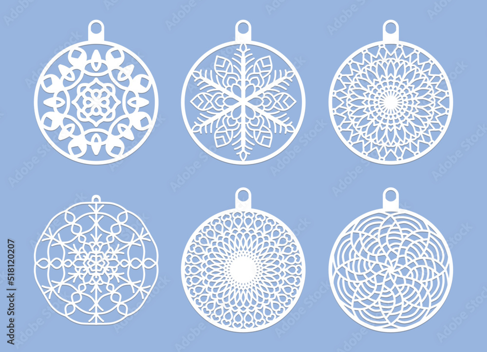 snowflakes christmas design vector set snowflakes christmas design vector set