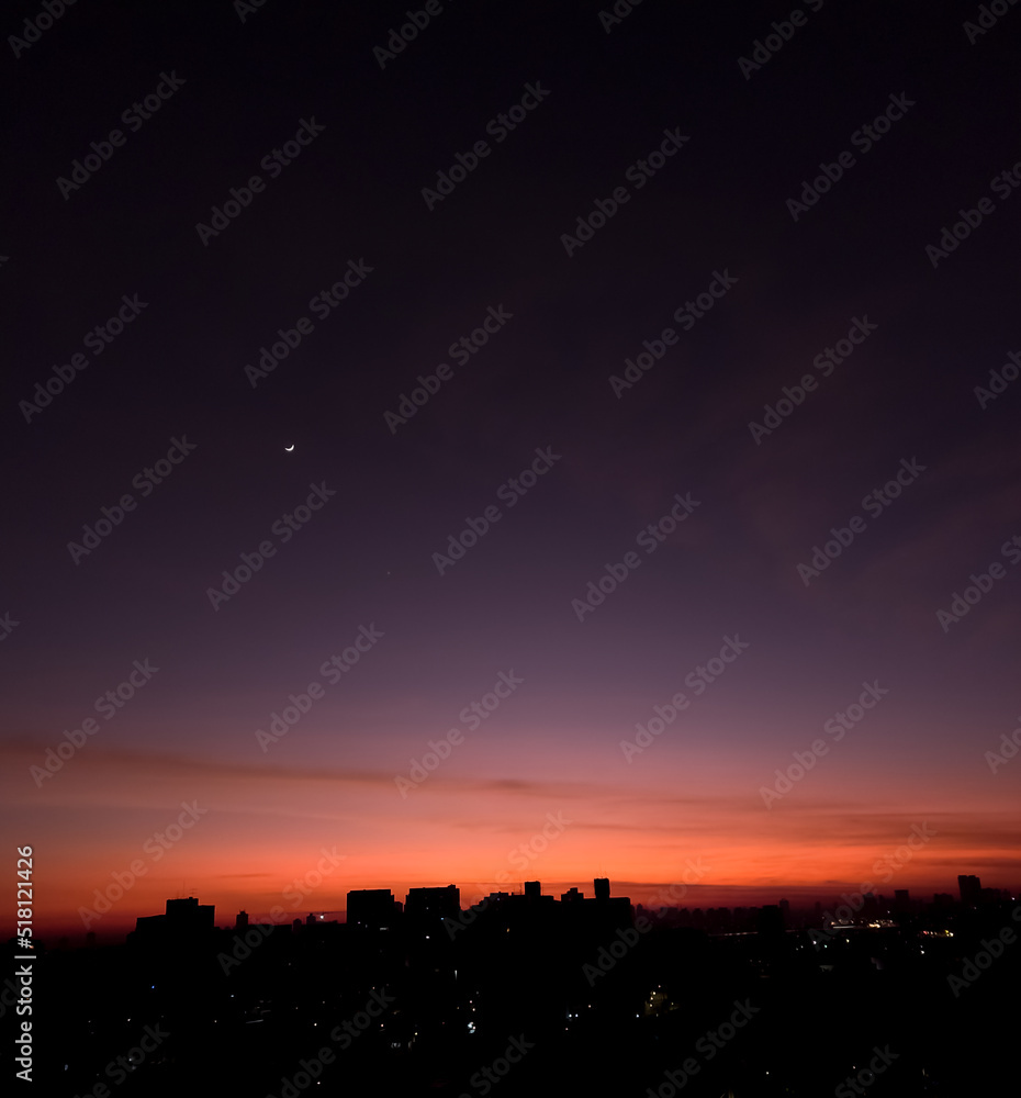 Sao Paulo skyline sunset. Brazil