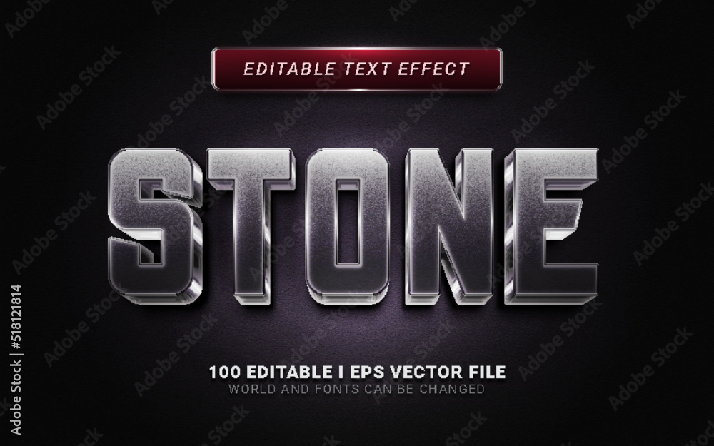 stone text effect stone text effect