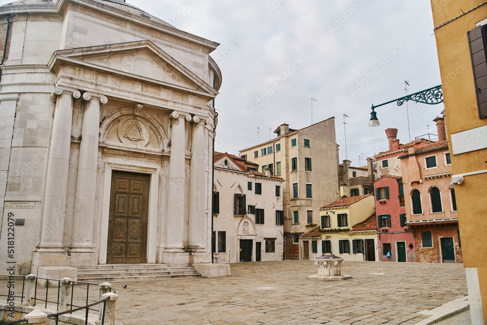Church of La Maddalena. Historic church in the square of Venice, Italy