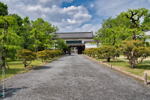 North Otemon inside Nijō Castle. Kyoto Japan 