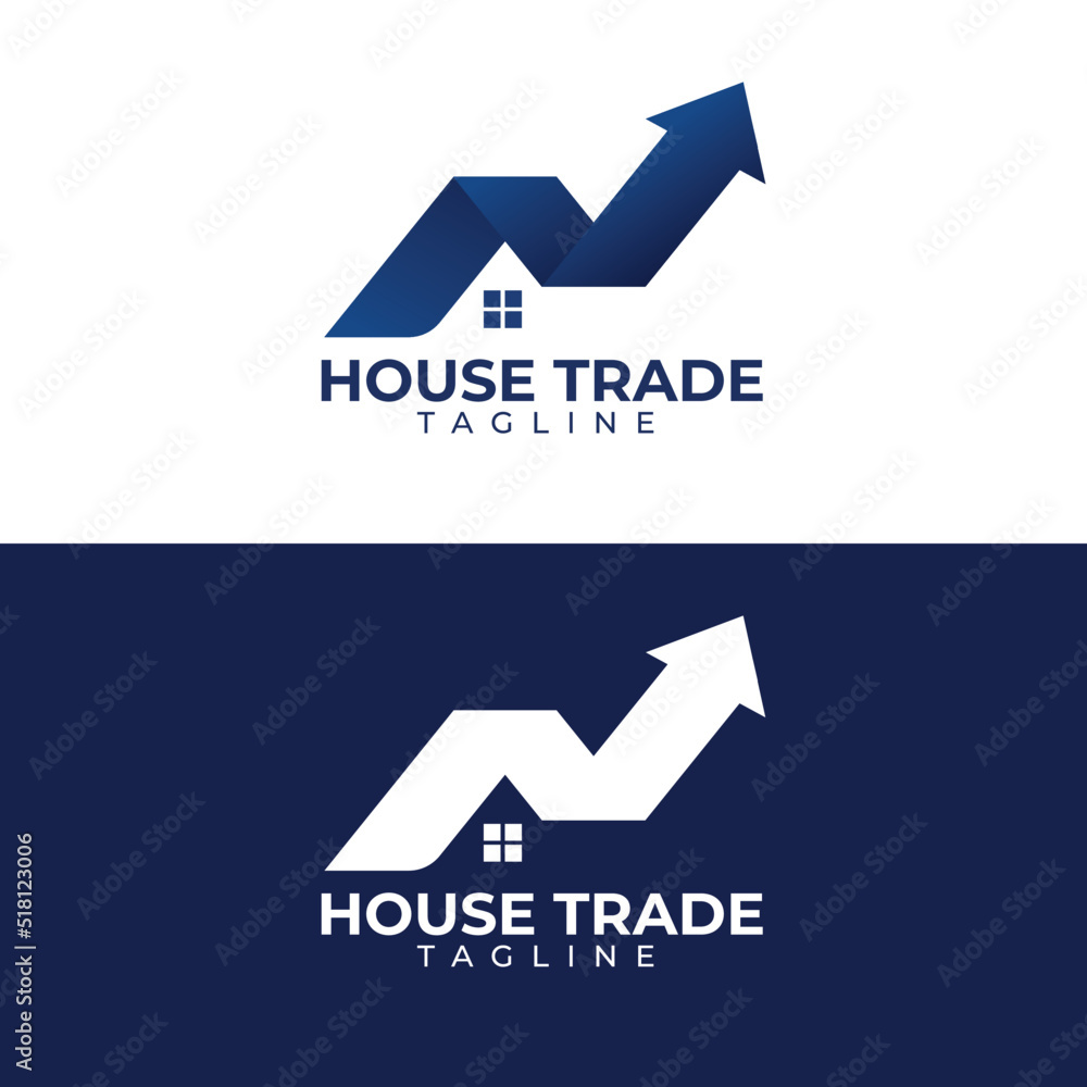 House Trade Logo Template Design Vector . suitable for your company Stock Vector Adobe Stock