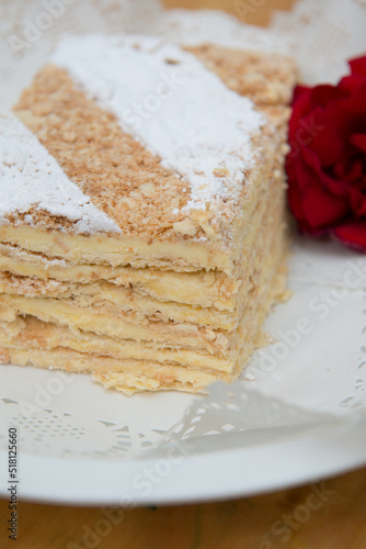 Obraz na płótnie Cake called Napoleon studio shot testy recipe