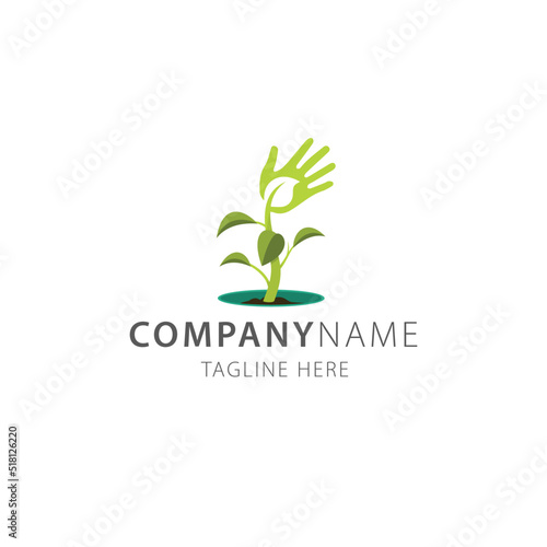 save eco tree leaf logo vector illustration