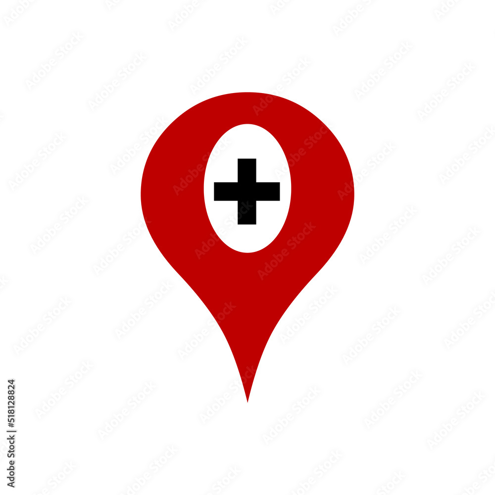 Marker location icons flat design illustration Marker location icons flat design illustration