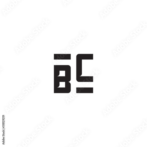 BC retro logo design initial concept high quality logo design