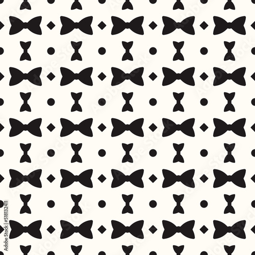 Vector Geometric Abstract Seamless Monochrome Pattern Texture Background © Odd