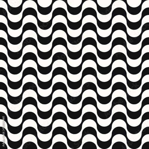 Vector Geometric Abstract Seamless Monochrome Pattern Texture Background