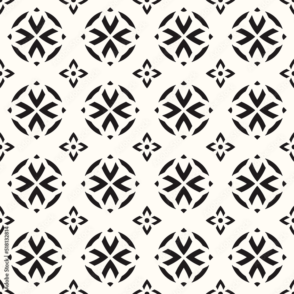 Vector Geometric Abstract Seamless Monochrome Pattern Texture Background Vector Geometric Abstract Seamless Monochrome Pattern Texture Background