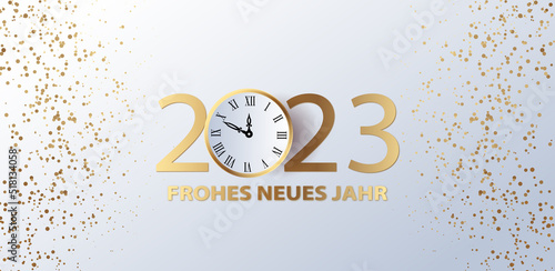 Canvas Print 2023 Frohes neues Jahr