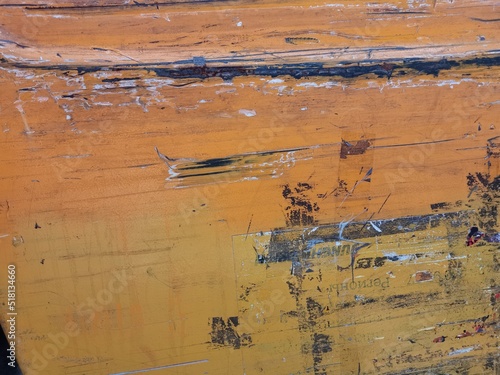 Painted wood texture. Clearly visible layer of wood