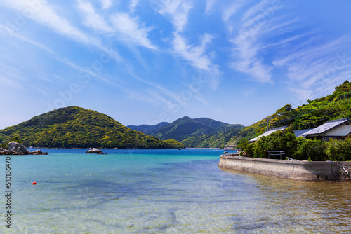 福江島 堂崎天主堂そばの風景